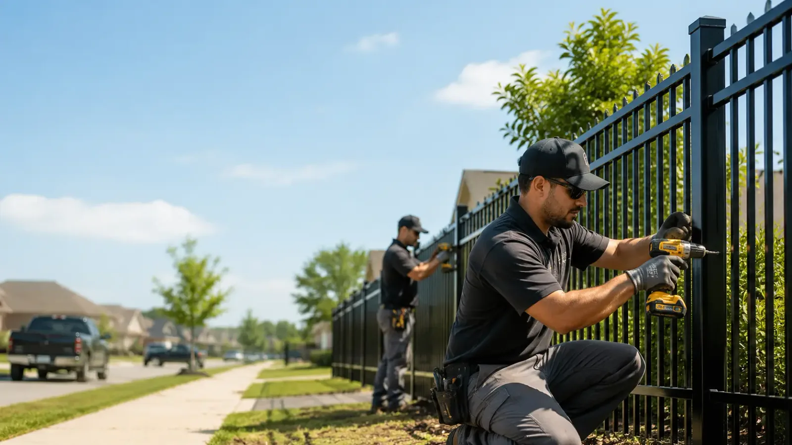 Metal Fence Installation in Troy, IL